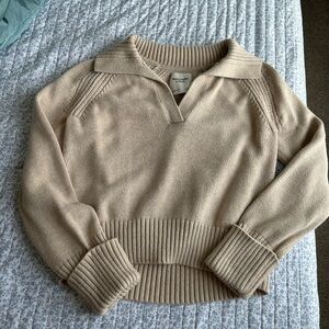 Abercrombie & Fitch Cream Knit Sweater
